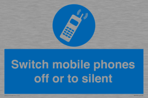 Switch mobile phones off or to silent